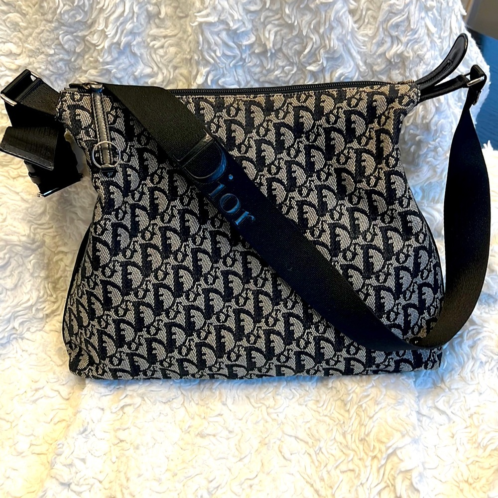 AUTHENTIC Christian Dior Vintage Trotter Two way (Shoulder and Crossbody) Bag